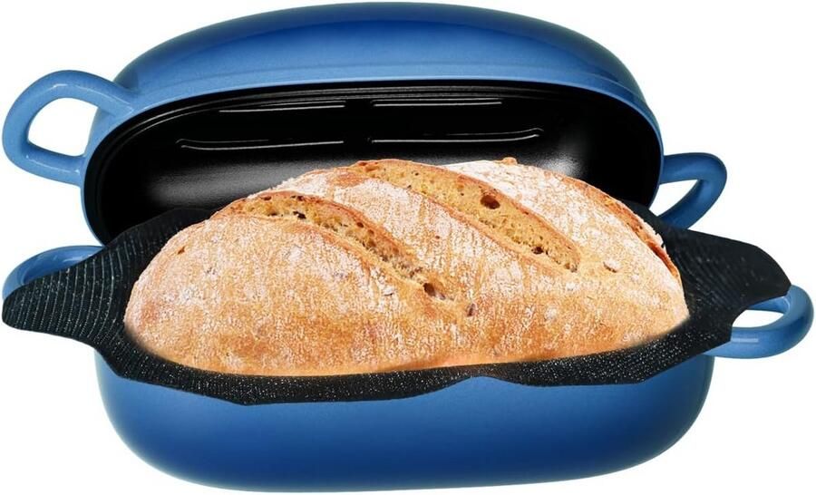 Oven voor het bakken van brood 2 5QT Gietijzeren Broodpan met Deksel