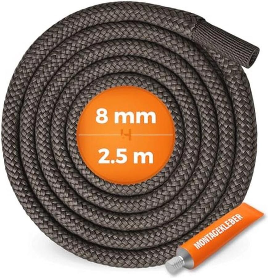 Ovenafdichtingskoord 2 5 m Universiële afdichting voor haard oven en ketel