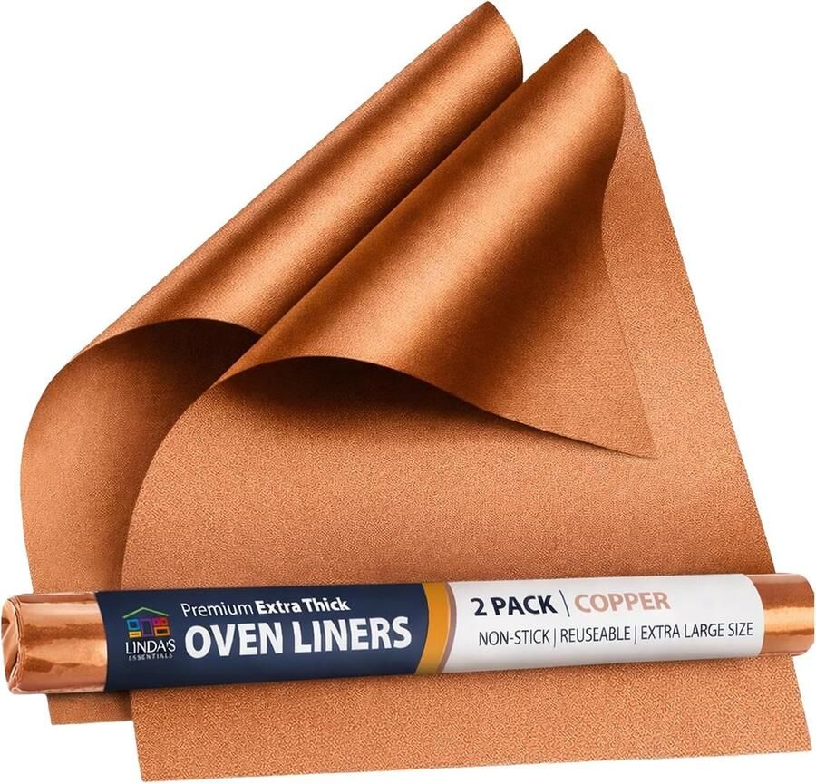 Ovenbescherming Bakplaat mat Schoon bakken Herbruikbaar anti-aanbak 32 x 50 cm Koper