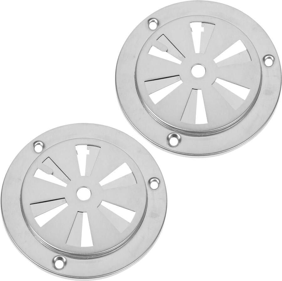 Ovengaten Droogoven ventilatie Warmteafvoer Roestvrij staal 95 x 95 x 2 cm Zilver