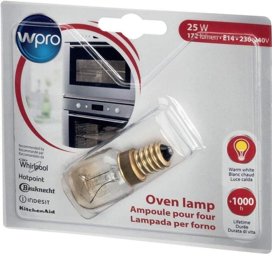 Ovenlamp E14 25W T29 voor ovens