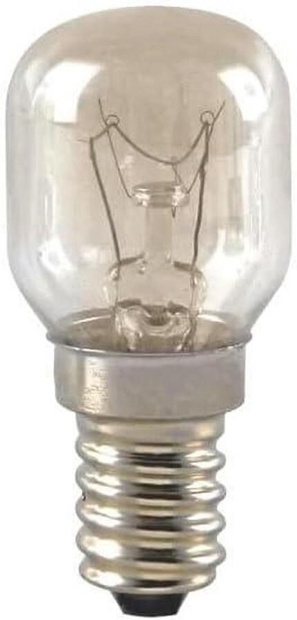 Ovenlamp E14 Reserve Lamp Oven Verlichting 25 Watt 24 Volt 1 Stuk Transparant