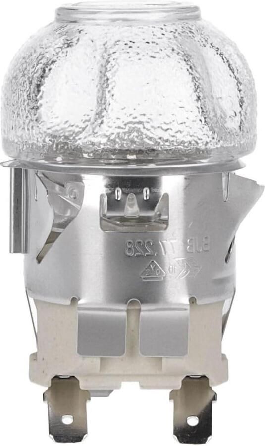 Ovenlamp Gloeilamp Fitting Oven Verlichting Hittebestendig tot 300°C 71 x 42 x 42 cm Transparant
