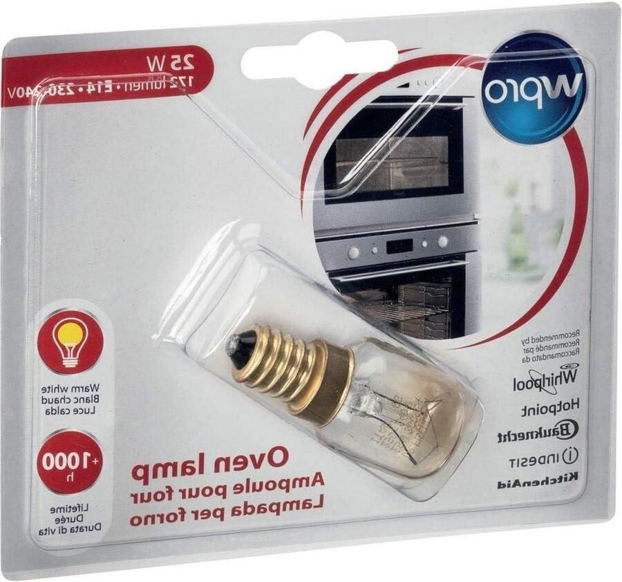 Ovenlamp Gloeilamp Oven Verlichting Oven Hittebestendig 300°C E14 T25 Transparant