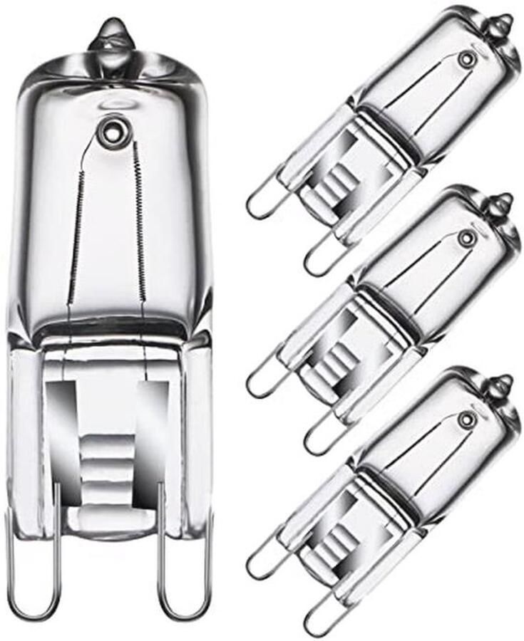 Ovenlampen Halogeen G9 40W 230V Warmtetolerante Gloeilampen voor Oven en Magnetron 300 Graden C 4 Stuks - Foto 1