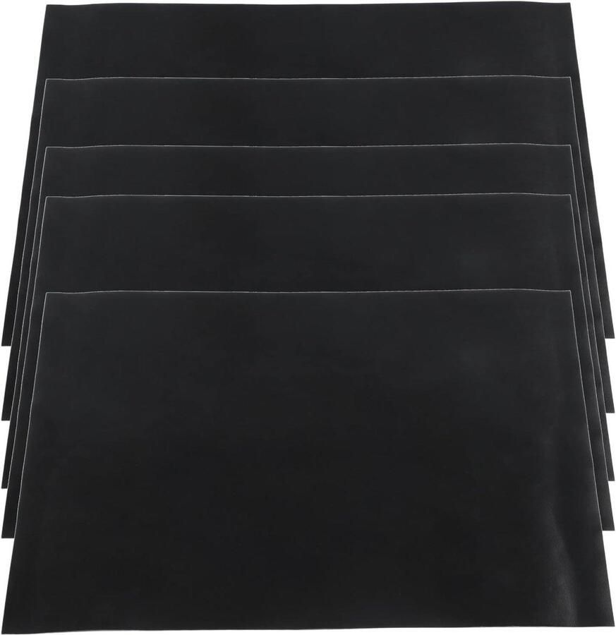 Ovenmat Keukenbakmat Bakpapier Mat Bakken en Grillen Non-stick Glasvezel 40x50 cm Zwart