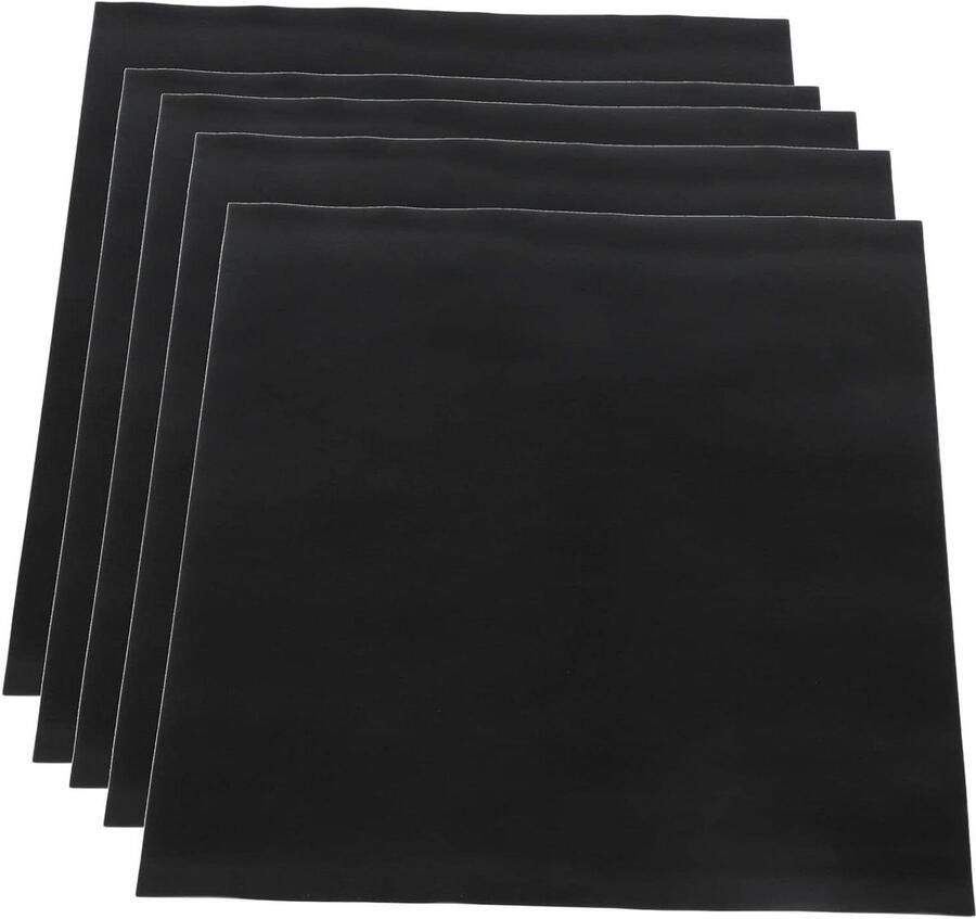 Ovenmat Glasvezel Bakmat Herbruikbaar Veilig Bakken Grillen Hittebestendig Non-stick 50x40cm Zwart