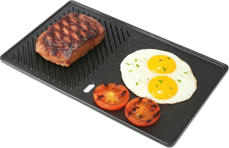 Ovenomeletplaat voor Grill Gasgrill Gietijzeren Omeletplaat voor Ei en Kip