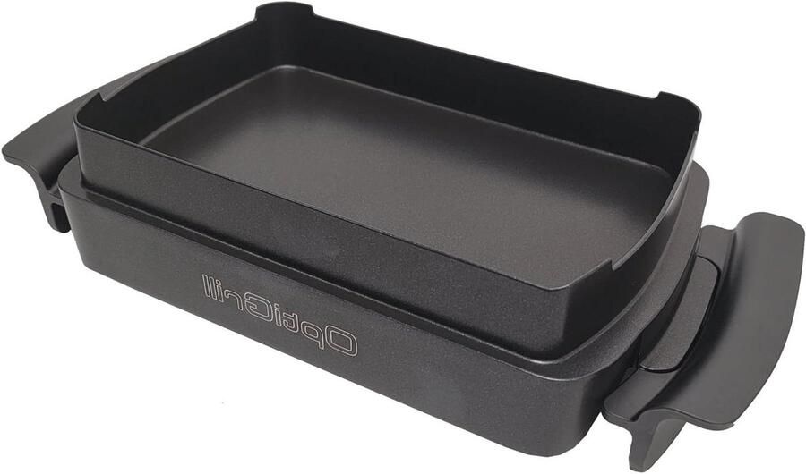 Ovenplaat Accessoire Bakplaat Grill Maaltijden Bereiden Gegoten Aluminium 44 x 22.5 cm Zwart