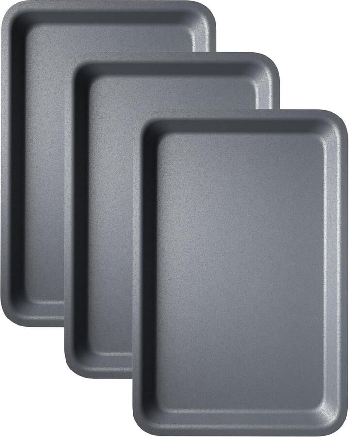 Ovenplaat Bakplaat Bakvorm Set Bakken Koken Antiaanbaklaag 31 cm Zilver
