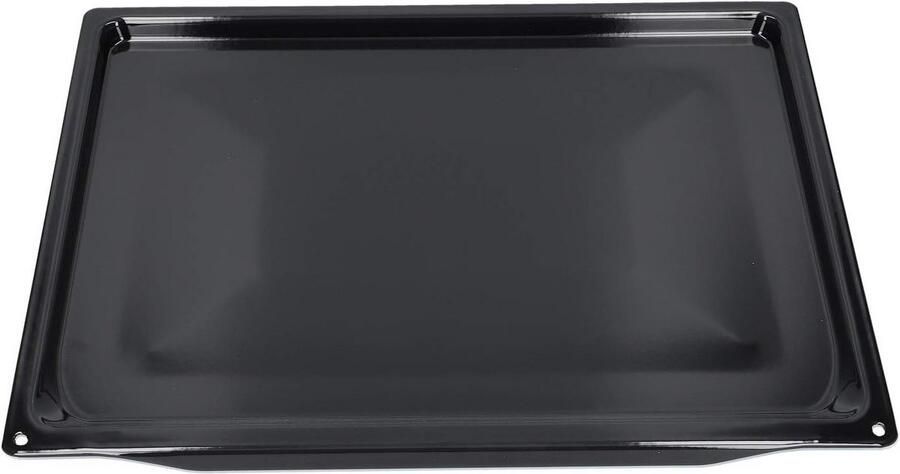 Ovenplaat Enamel Bakplaat Oven Bakken en Braden Vaatwasmachinebestendig 458x364x17 mm Zwart