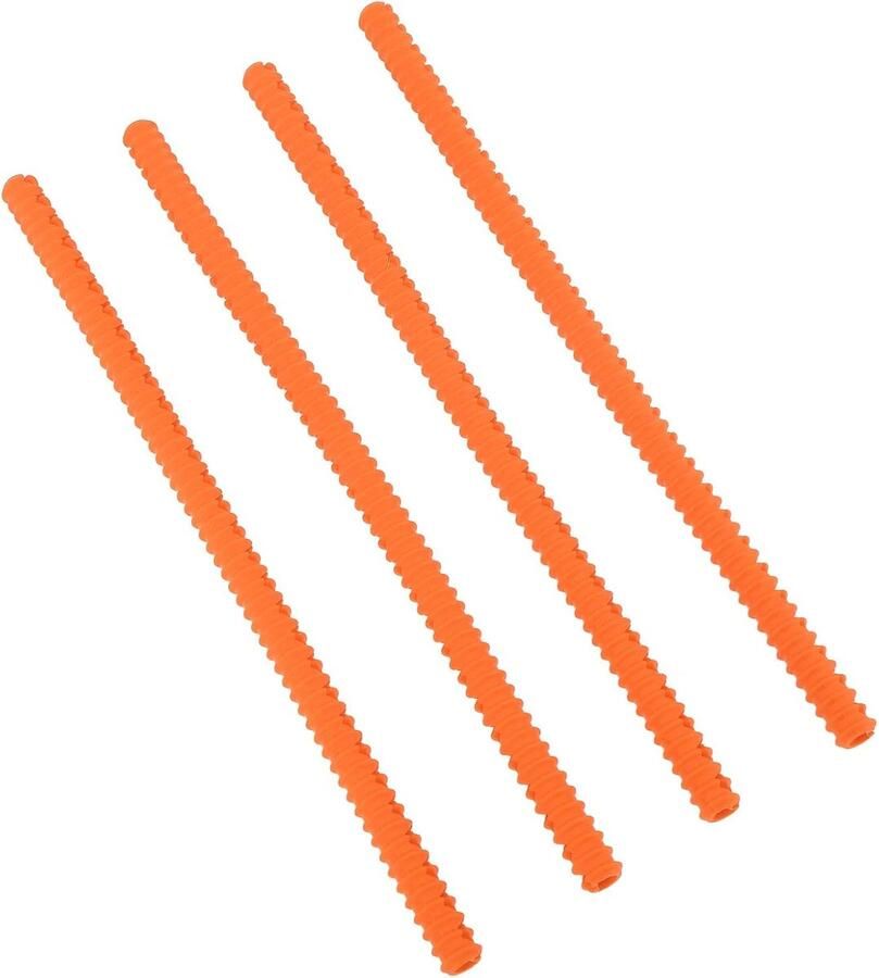 Ovenrek Beschermers Hittebestendige Randen Veilig Koken Eenvoudig te Plaatsen 36 x 6 cm Oranje
