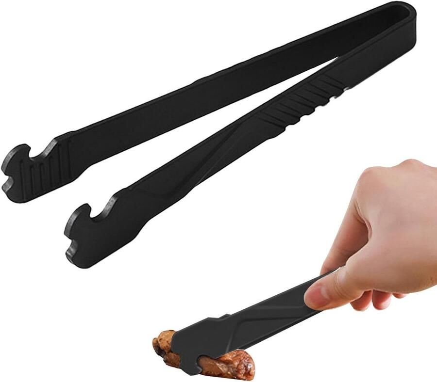 Ovenrek Pull Tool Hete Rekken Houder Veilig Koken Hoge Temperatuur Bestendig 18 cm Zwart
