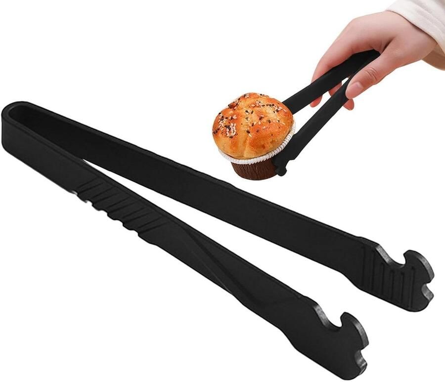 Ovenrek trekker Hete schotel clip Veilig koken Lange steel 7 inch Zilver