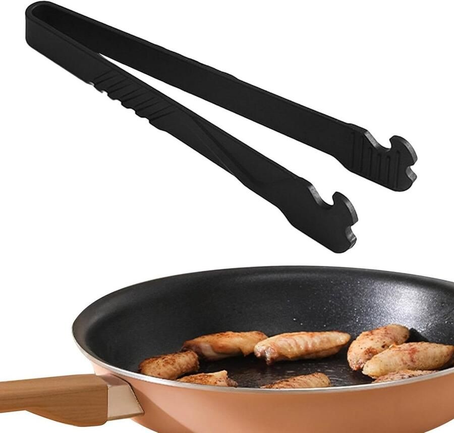 Ovenrek Trekker Keuken Clip Veilig Hete Bakplaten Hittebestendig Nylon 7 Inch Zwart
