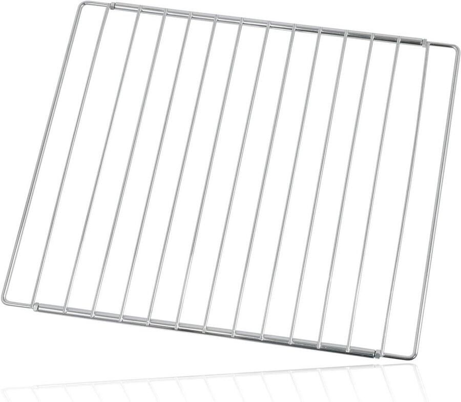 Ovenrek Verstelbaar Uitschuifbaar Rooster Oven Gebruik Borgmoer Bevestiging 380-590mm Breed Zilver