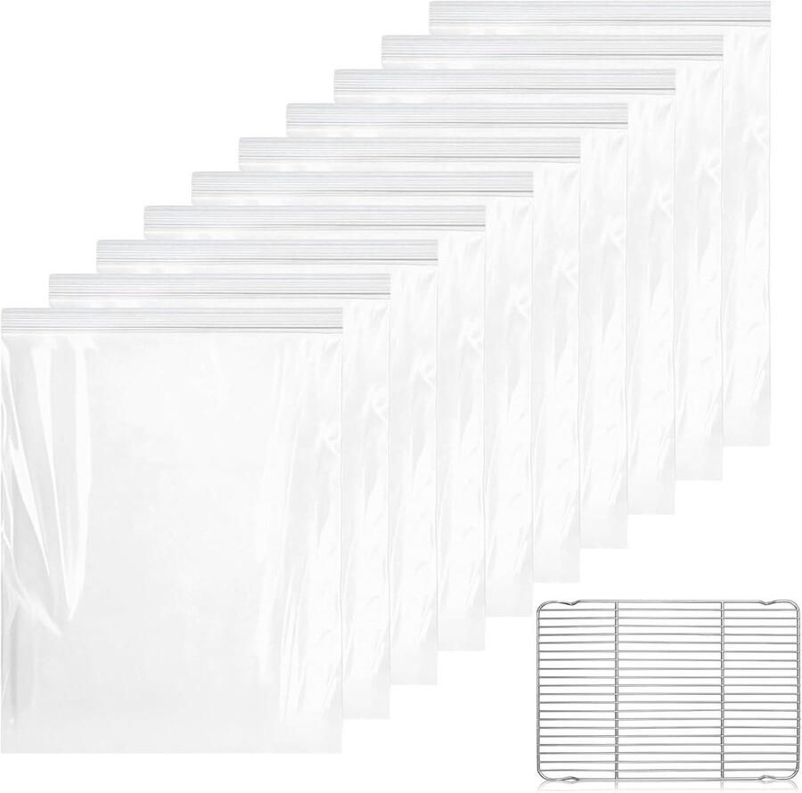 Ovenrooster Reinigingszakken Grill Reiniger Keukenonderhoud Lekvrije Bescherming 50 x 70 cm Niet gespecificeerd