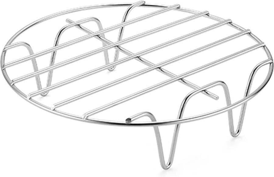 Oven Grillrooster Rond Rooster Bakken Grillen Stomen Vaatwasmachinebestendig Roestvrij Staal 6 7 8 Inch