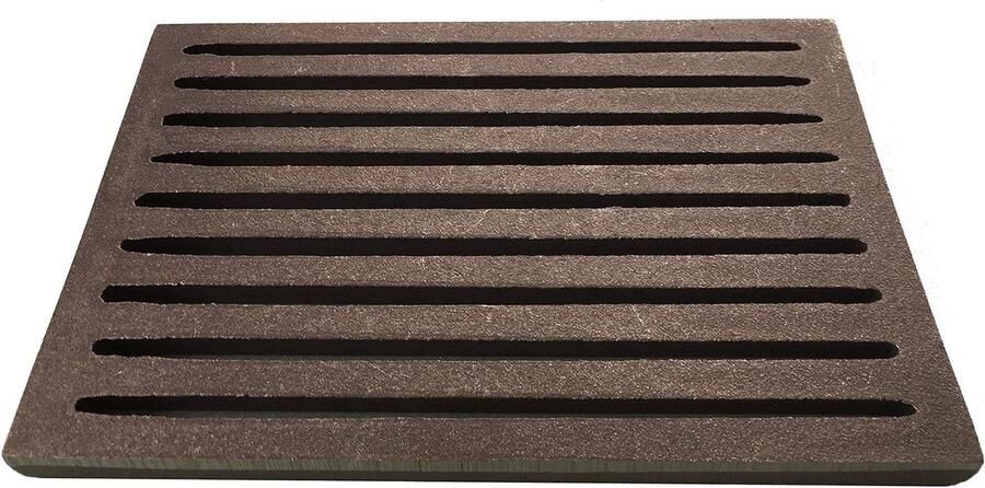 Ovenrooster Tafelrooster Oven Gebruik Gietijzeren Constructie 16 x 20 cm Zwart