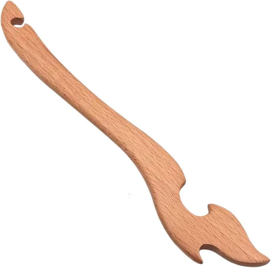 Ovenrooster Trekker Hittebestendig Gereedschap Veilig Koken Ergonomische Handgreep 26 cm Houtkleur