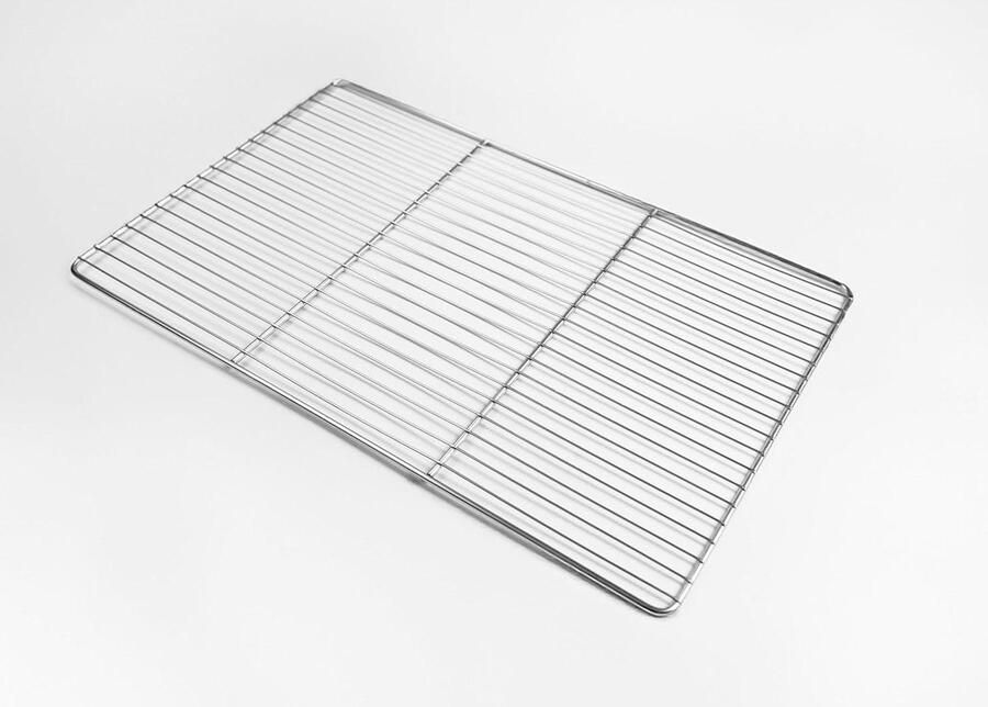 Ovenroosters Set Bakplaten Grote porties bakken Voedselveilig roestvrij staal 3 stuks 53x32.5 cm Zilver