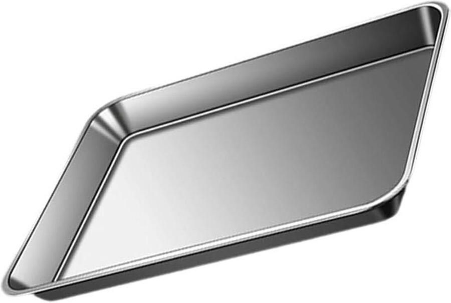Ovenschaal RVS Bakplaat Gebak en brood Gelijkmatige warmteverdeling 26 cm Zilver
