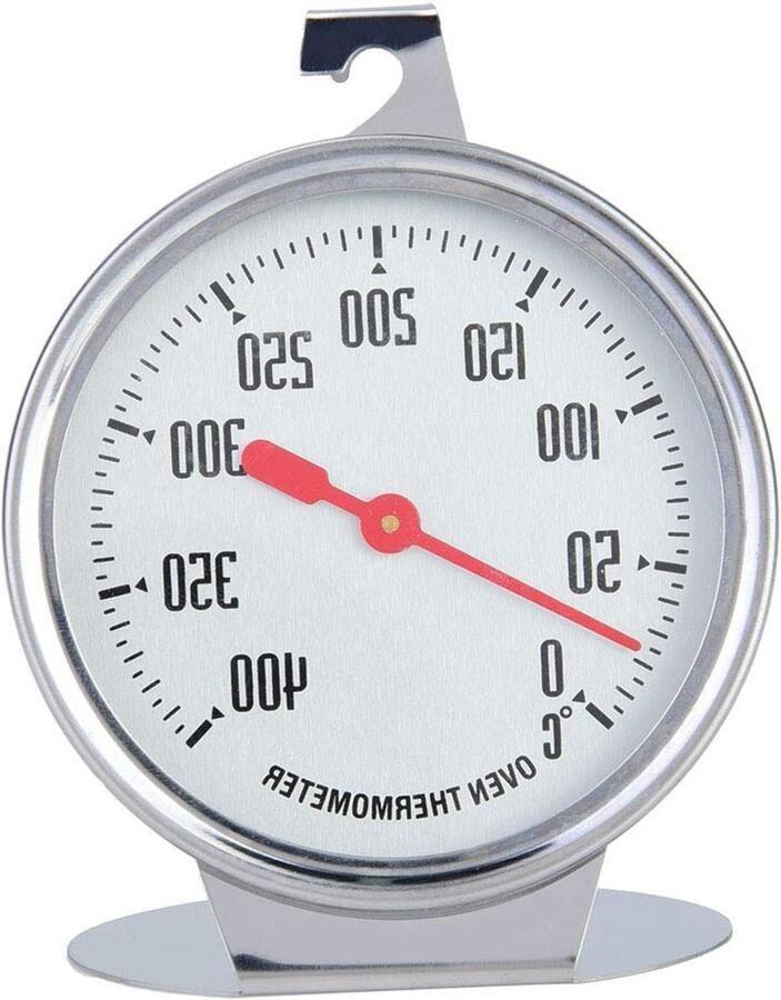Oventhermometer van RVS voor nauwkeurige temperatuurmeting tot 400℃ ideaal voor pizza en barbecue koken - Foto 1