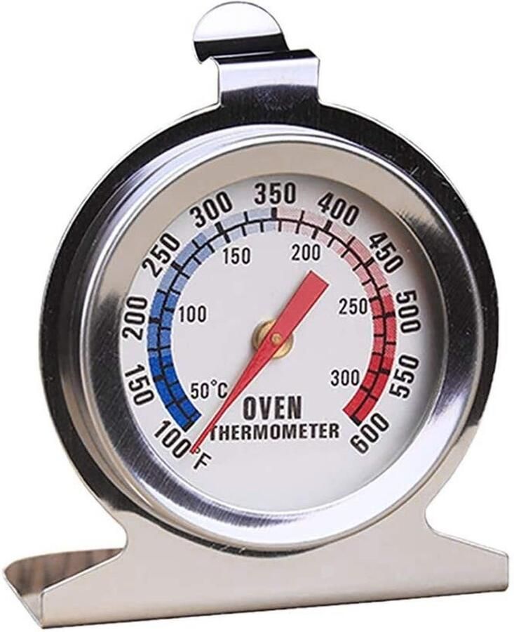Oventhermometer van RVS voor elektrische en houtgestookte ovens tot 300°C Nauwkeurige temperatuurmeting en duurzaam ontwerp