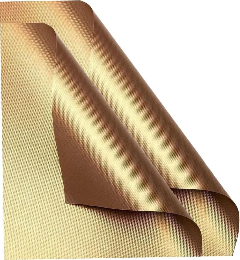 Ovenvoering Grillmat Barbecue Kookmat Gemakkelijk Grillen Herbruikbaar Vaatwasbestendig 33 x 40 cm Goud