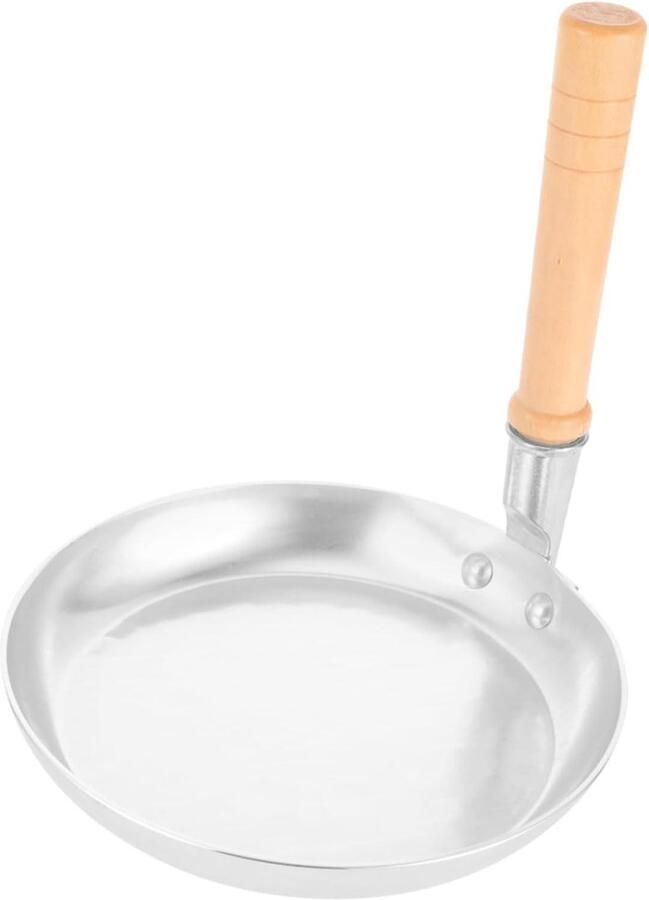 Oyakodon Pan Koekenpan Eieren Ontbijt Maken Gelijkmatige Verhitting 18.5X17.8CM Zilver