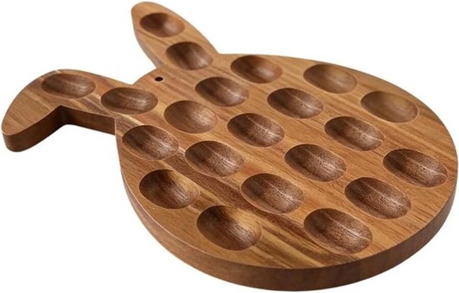 Paas Eierschotel Houten Eierrek Feestelijke Presentatie Konijn Vorm 21 Sleuven Niet gespecificeerd