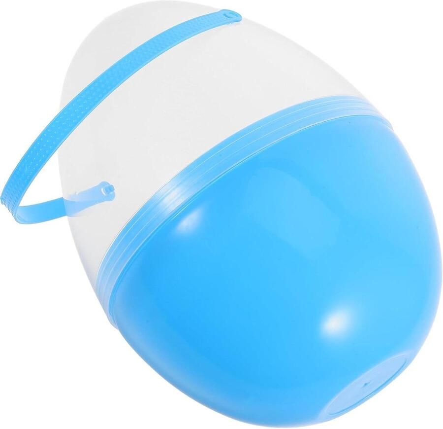 Paasei om te vullen Jumbo ei Plastic ei Paasfeest organiseren Met handvat 25 cm Multicolor