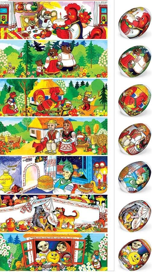 Paaseieren Krimpfolie Thermohoesjes Folie Paasdecoratie Maken Voor 7 Eieren Kleurrijk