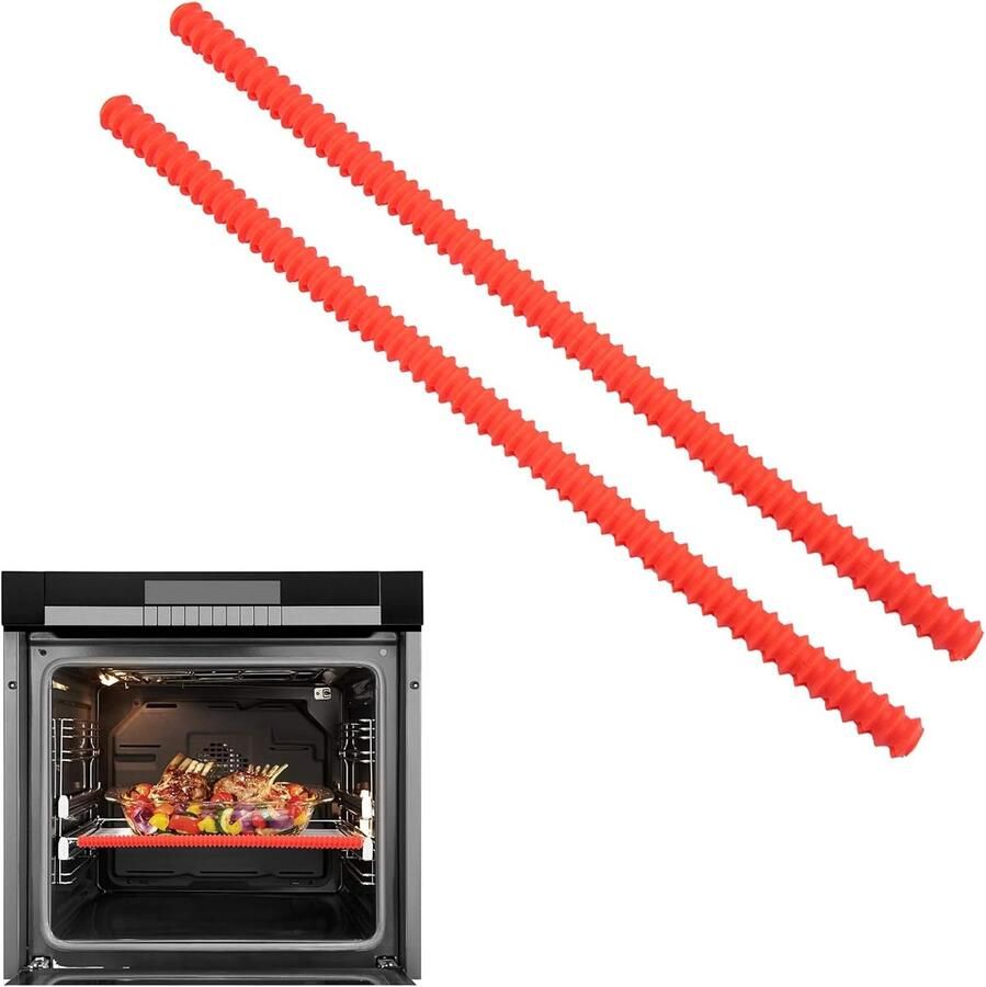 Pack of 2 Silicone Oven Grate Protection Oven Grate Protection Cover Oven Grate Edge Protection for Hot Stove ShopVlot