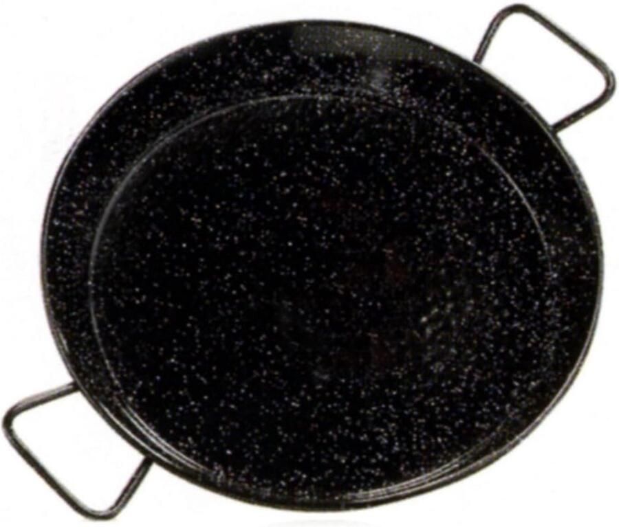 Paella Pan 28 cm Geëmailleerd Staal Authentiek Koken