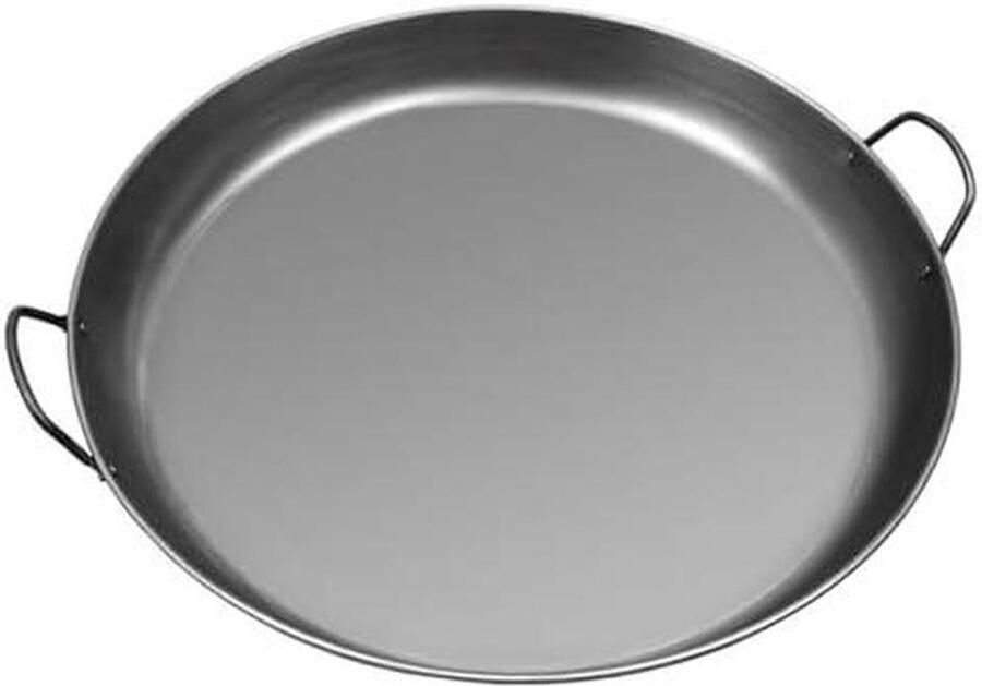 Paella Pan Gietijzeren Koekenpan Authentiek Koken Natuurlijk Anti-aanbak Grote Maat Zwart