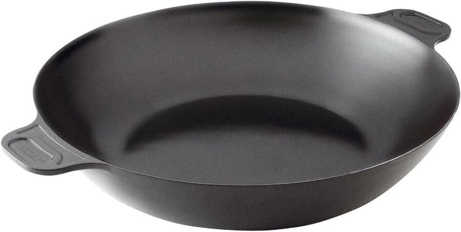 Paella Pan Grote Koekenpan Gerechten Bereiden Keramische Titanium Laag 36 cm Zwart