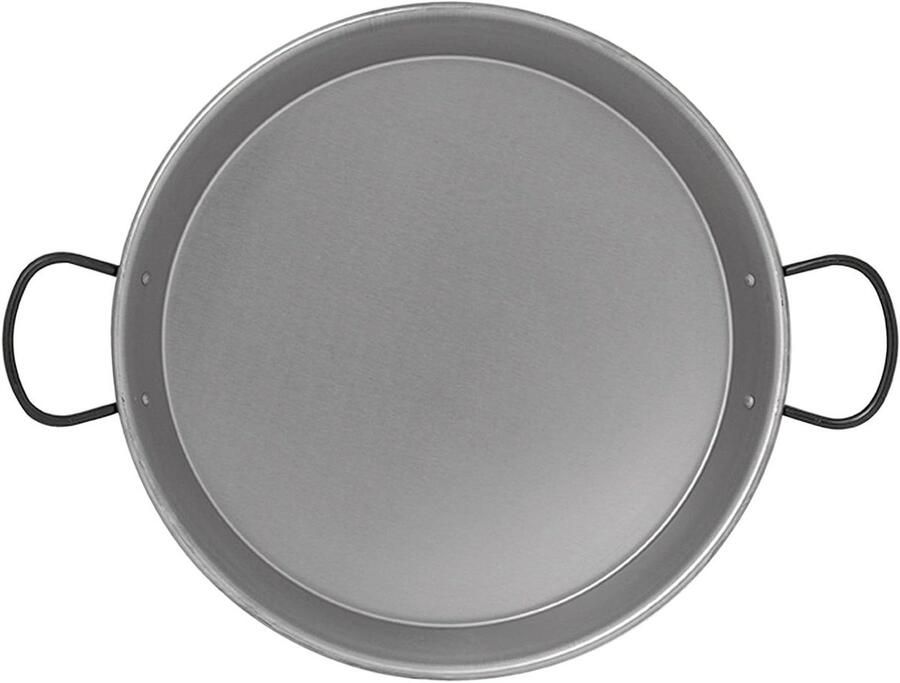 Paella Pan Inductie Pan Grote Maaltijden Maken Emaille Gecoat 38 cm Grijs