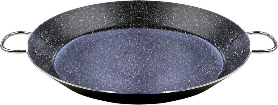 Paella Pan Koekenpan Grote Maaltijden Bereiden Volledige Inductie Bodem 38 cm Zwart