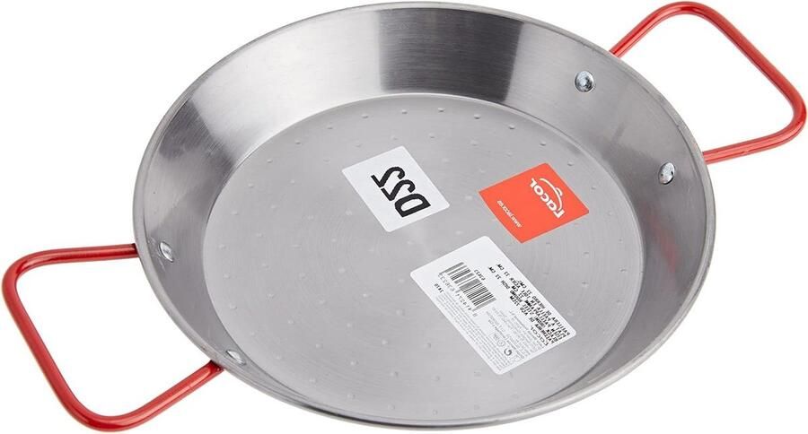 Paella pan Koekenpan Koken Premium kwaliteit 22 cm Zilver