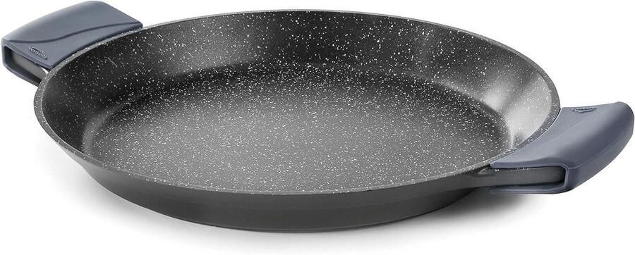 Paella Pan Kookpan Aluminium Grote Maaltijden Maken Eco-Stone Antiaanbaklaag 40 cm Diameter Zwart