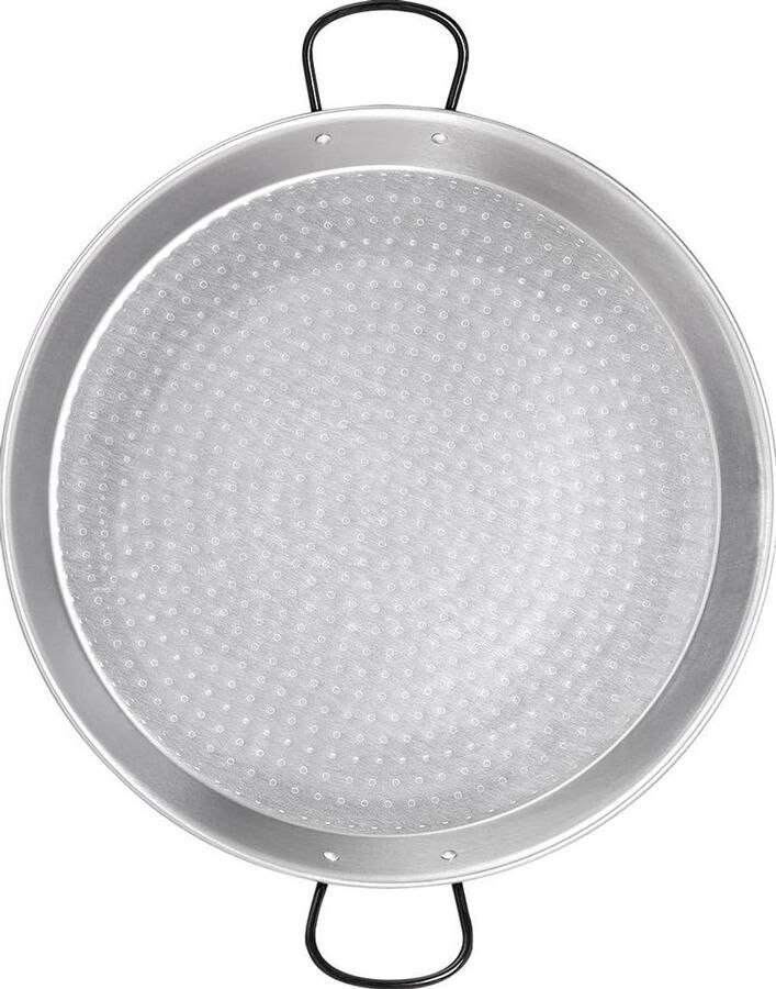 Paella pan Kookpan Grote maaltijden bereiden Anti-aanbaklaag 36 cm Gepolijst staal