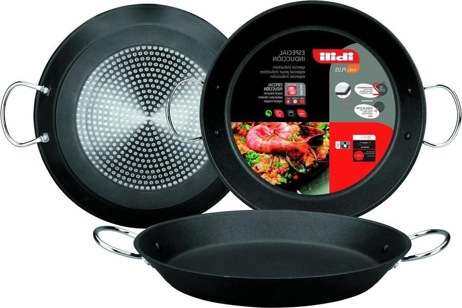 Paella Pan Kookpan Klassieke Gerechten Maken Gemaakt in Spanje 34 cm Metaal