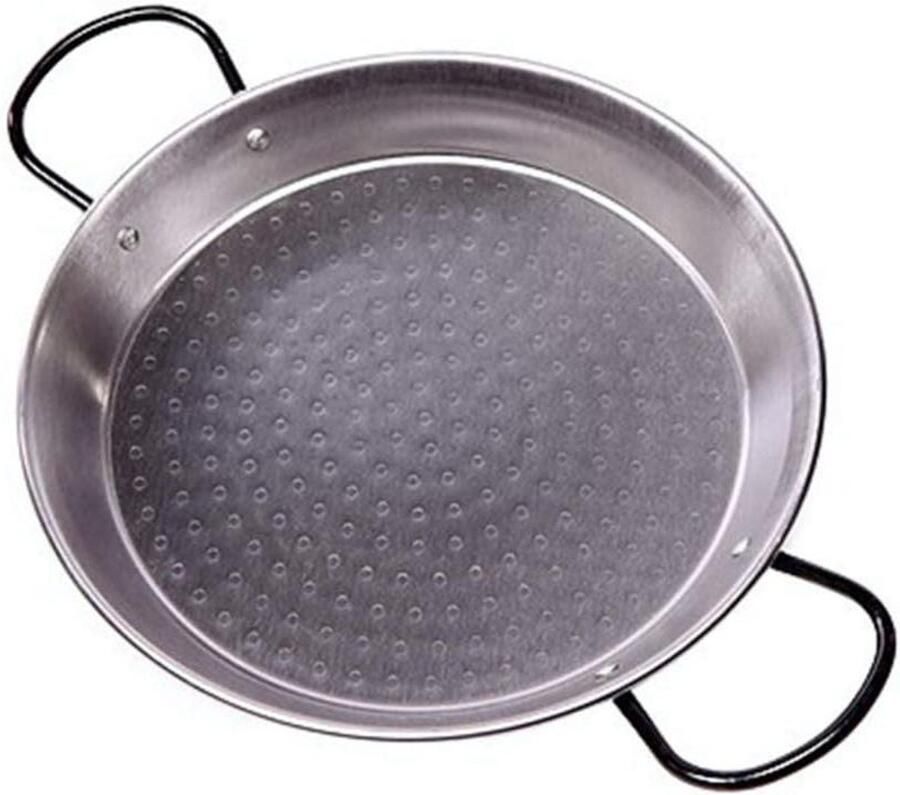 Paella Pan Kookpan Koekenpan Paella Koken Traditioneel Valenciaans 24 cm Zwart