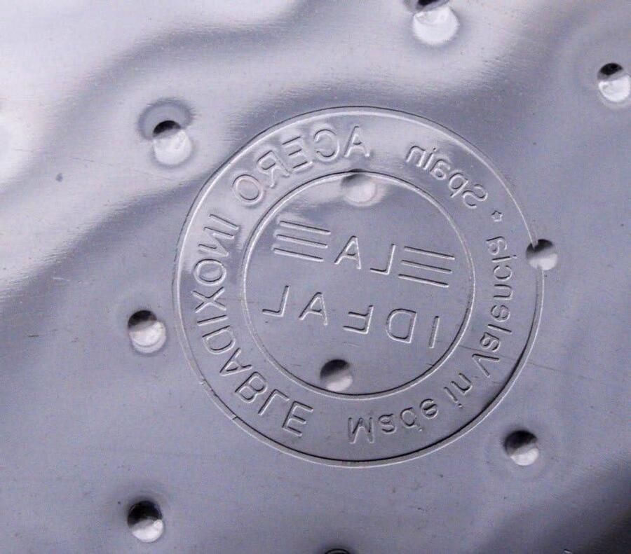 Paella Pan Paellera Koekenpan Koken voor groepen Geschikt voor gas en oven 38 cm Zilver