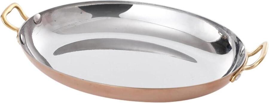 Paella Pan Spaanse Koekenpan Koken Voor Familie Roestvrij Staal 30 Cm Rosé Goud