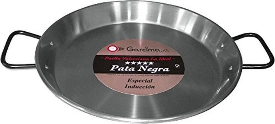 Paella Pan van gepolijst staal 42 cm Geschikt voor elk type kookplaat