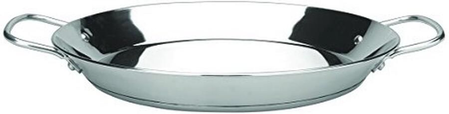 Paellapan 34 cm Roestvrij Staal voor Inductie 6 Porties