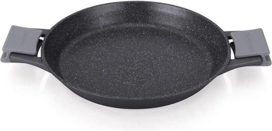 Paellapan Aluminium Koekenpan Braadpan Gerechten Bereiden Gemarmerde Antiaanbaklaag 40 cm Gemarmerd