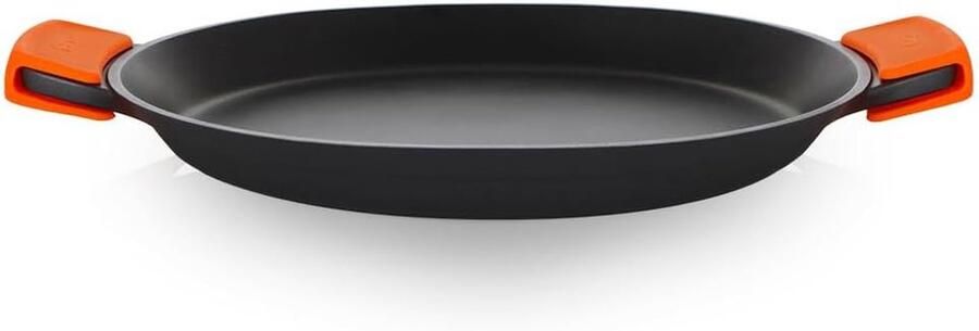 Paellapan Aluminium Koekenpan Gelijkmatig Koken PFOA-vrij 43 Liter Zwart